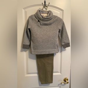 Boys Size 7-7/8- OshKosh sweater, Gymboree LS shirt, Canyon River Blues khakis